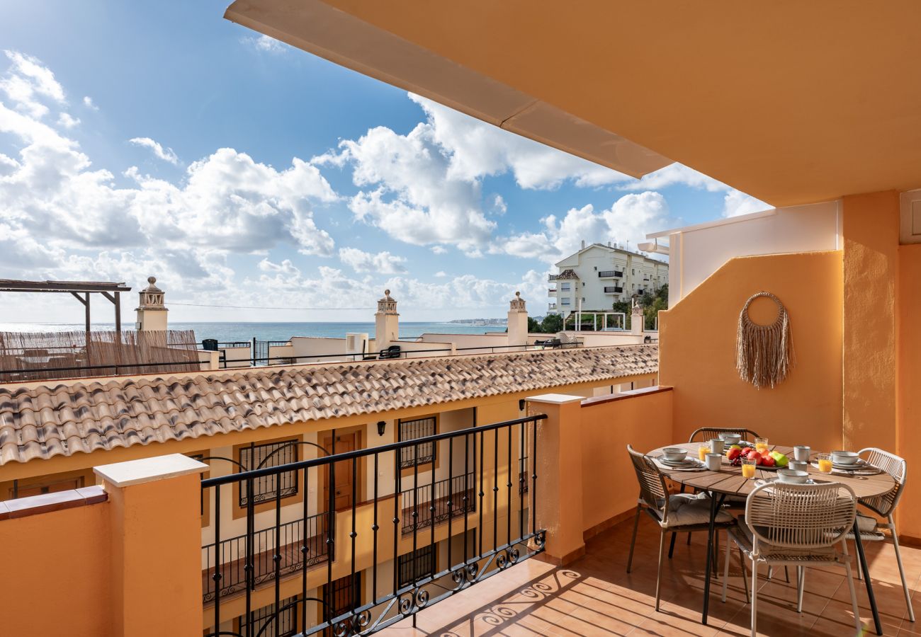 Apartamento en Benalmádena - Horizon del Mar, 2BD Terrace, Sea View & Pool & Parking